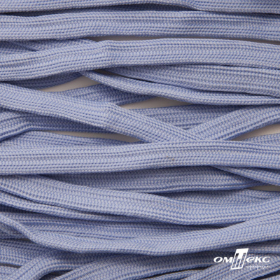 Шнур плетеный (плоский) d-12 мм, (уп.90+/-1м), 100% полиэстер, цв.259 - голубой - купить в Ставрополе. Цена: 8.62 руб.