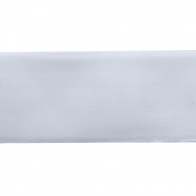 Лента бархатная нейлон, шир.25 мм, (упак. 45,7м), цв.01-белый - купить в Ставрополе. Цена: 981.09 руб.
