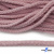 Шнур плетеный d-6 мм круглый, 70% хлопок 30% полиэстер, уп.90+/-1 м, цв.1087-розовый - купить в Ставрополе. Цена: 588 руб.