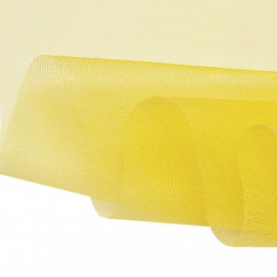 Фатин жесткий 16-68, 22 гр/м2, шир.180см, цвет жёлтый - купить в Ставрополе. Цена 89.29 руб.