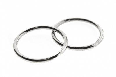 Кольцо металлическое №40 мм, цв.-никель - купить в Ставрополе. Цена: 4.45 руб.