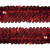 Тесьма с пайетками 3, шир. 30 мм/уп. 25+/-1 м, цвет красный - купить в Ставрополе. Цена: 1 087.39 руб.