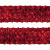 Тесьма с пайетками 3, шир. 35 мм/уп. 25+/-1 м, цвет красный - купить в Ставрополе. Цена: 1 308.30 руб.