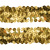 Тесьма с пайетками D16, шир. 30 мм/уп. 25+/-1 м, цвет золото - купить в Ставрополе. Цена: 1 087.39 руб.