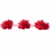 Тесьма плетеная "Рюш", упак. 9,14 м, цвет красный - купить в Ставрополе. Цена: 46.82 руб.