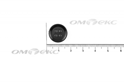 51400/15 мм (4 пр) черные пуговицы - купить в Ставрополе. Цена: 0.67 руб.