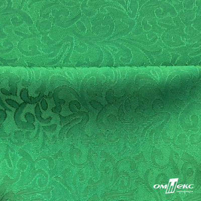 Ткань жаккард королевский, 100% полиэстр 180 г/м 2, шир.150 см, цв-зеленый - купить в Ставрополе. Цена 293.39 руб.