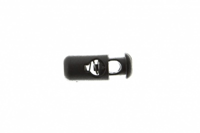 8108 Фиксатор пластиковый "Бочонок", 20х8 мм, цвет чёрный - купить в Ставрополе. Цена: 1.29 руб.