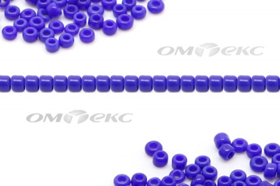Бисер (ОS) 11/0 ( упак.100 гр) цв.48 - синий - купить в Ставрополе. Цена: 48 руб.