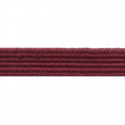 Резиновые нити с текстильным покрытием, шир. 6 мм ( упак.30 м/уп), цв.- 88-бордо - купить в Ставрополе. Цена: 155.22 руб.