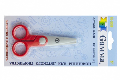 Ножницы G-508 детские 130 мм - купить в Ставрополе. Цена: 118.32 руб.