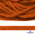 Шнур плетеный d-6 мм, 70% хлопок 30% полиэстер, уп.90+/-1 м, цв.1066-апельсин - купить в Ставрополе. Цена: 588 руб.