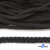 Шнур плетеный d-6 мм круглый, 70% хлопок 30% полиэстер, уп.90+/-1 м, цв.1078-черный - купить в Ставрополе. Цена: 588 руб.