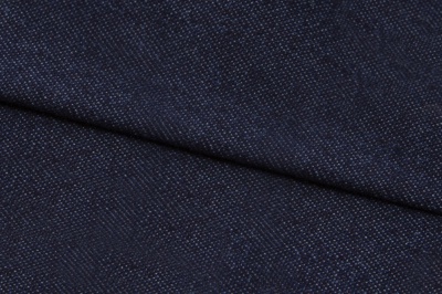 Ткань джинсовая №96, 160 гр/м2, шир.148см, цвет т.синий - купить в Ставрополе. Цена 350.42 руб.