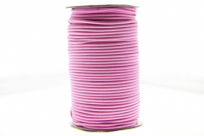 0370-1301-Шнур эластичный 3 мм, (уп.100+/-1м), цв.141- розовый - купить в Ставрополе. Цена: 459.62 руб.