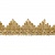 Тесьма металлизированная 0384-0240, шир. 40 мм/уп. 25+/-1 м, цвет золото - купить в Ставрополе. Цена: 490.74 руб.