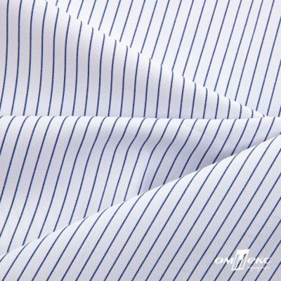 Ткань сорочечная Ронда, 115 г/м2, 58% пэ,42% хл, шир.150 см, цв.4-синяя, (арт.114) - купить в Ставрополе. Цена 306.69 руб.