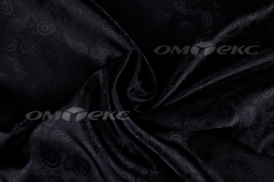 Ткань подкладочная жаккард Р14098, чёрный, 85 г/м2, шир. 150 см, 230T - купить в Ставрополе. Цена 166.45 руб.