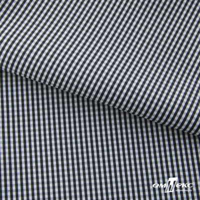 Ткань сорочечная Клетка Виши, 115 г/м2, 58% пэ,42% хл, шир.150 см, цв.6-черный, (арт.111) - купить в Ставрополе. Цена 306.69 руб.