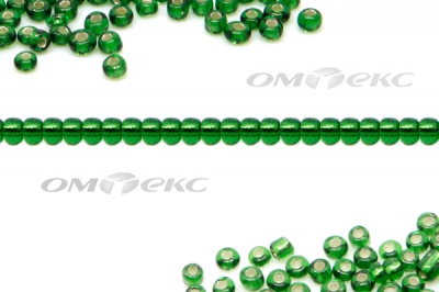 Бисер (SL) 11/0 ( упак.100 гр) цв.27В - зелёный - купить в Ставрополе. Цена: 53.34 руб.