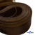Регилиновая лента, шир.65мм, (уп.25 ярд), цв.- коричневый - купить в Ставрополе. Цена: 499.43 руб.