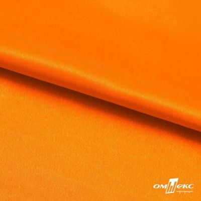 Поли креп-сатин 15-1263, 125 (+/-5) гр/м2, шир.150см, цвет оранжевый - купить в Ставрополе. Цена 155.57 руб.
