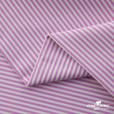 Ткань сорочечная Полоска Кенди, 115 г/м2, 58% пэ,42% хл, шир.150 см, цв.1-розовый, (арт.110) - купить в Ставрополе. Цена 306.69 руб.