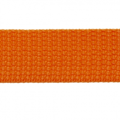 Стропа текстильная, шир. 25 мм (в нам. 50+/-1 ярд), цвет оранжевый - купить в Ставрополе. Цена: 409.94 руб.