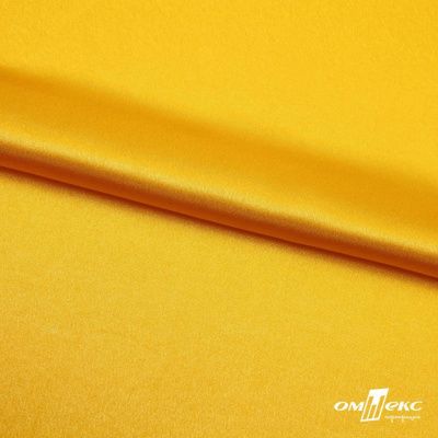 Поли креп-сатин 13-0859, 125 (+/-5) гр/м2, шир.150см, цвет жёлтый - купить в Ставрополе. Цена 155.57 руб.