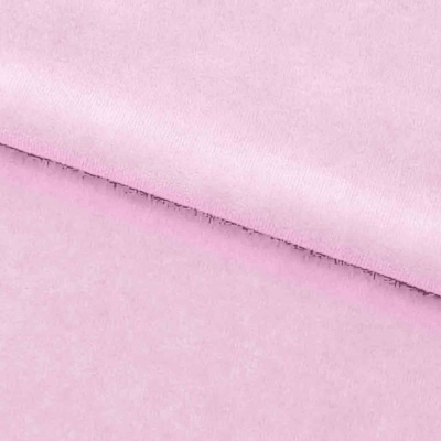 Велюр JS LIGHT 1, 220 гр/м2, шир.150 см, (3,3 м/кг), цвет бл.розовый - купить в Ставрополе. Цена 1 055.34 руб.