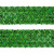 Тесьма с пайетками D4, шир. 35 мм/уп. 25+/-1 м, цвет зелёный - купить в Ставрополе. Цена: 1 308.30 руб.
