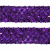 Тесьма с пайетками 12, шир. 35 мм/уп. 25+/-1 м, цвет фиолет - купить в Ставрополе. Цена: 1 308.30 руб.