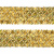 Тесьма с пайетками D16, шир. 35 мм/уп. 25+/-1 м, цвет золото - купить в Ставрополе. Цена: 1 281.60 руб.
