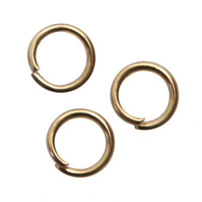 Кольцо  соединительное для бижутерии 5 мм, цв.-золото - купить в Ставрополе. Цена: 0.44 руб.