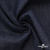 Ткань костюмная "Джинс" с начесом, 320 г/м2, 80% хлопок 20%полиэстер, шир. 160 см, т.синий - купить в Ставрополе. Цена 492.24 руб.