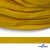 Шнур плетеный (плоский) d-12 мм, (уп.90+/-1м), 100% полиэстер, цв.269 - жёлтый - купить в Ставрополе. Цена: 8.62 руб.
