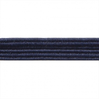 Резиновые нити с текстильным покрытием, шир. 6 мм ( упак.30 м/уп), цв.- 117-т.синий - купить в Ставрополе. Цена: 152.05 руб.