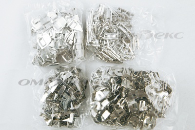 Крючки брючные 4 шипа "Стром" 144 шт. никель - купить в Ставрополе. Цена: 383.97 руб.