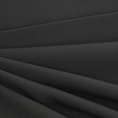 Костюмная ткань "Элис", 200 гр/м2, шир.150см, цвет чёрный - купить в Ставрополе. Цена 306.20 руб.