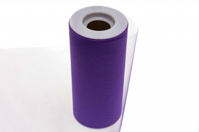 Фатин в шпульках 16-85, 10 гр/м2, шир. 15 см (в нам. 25+/-1 м), цвет фиолетовый - купить в Ставрополе. Цена: 100.69 руб.
