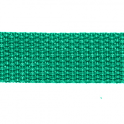 Стропа текстильная, шир. 25 мм (в нам. 50+/-1 ярд), цвет яр.зелёный - купить в Ставрополе. Цена: 397.52 руб.