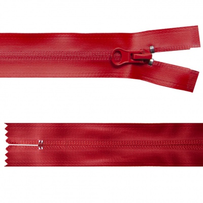 Молния водонепроницаемая PVC Т-7, 20 см, неразъемная, цвет (820)-красный - купить в Ставрополе. Цена: 21.56 руб.