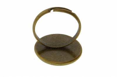 Заготовка для рукоделия металлическая фигурная для кольца 15мм - купить в Ставрополе. Цена: 7.44 руб.