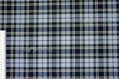 Ткань костюмная клетка Т7274 2004, 220 гр/м2, шир.150см, цвет т.синий/гол/бел - купить в Ставрополе. Цена 