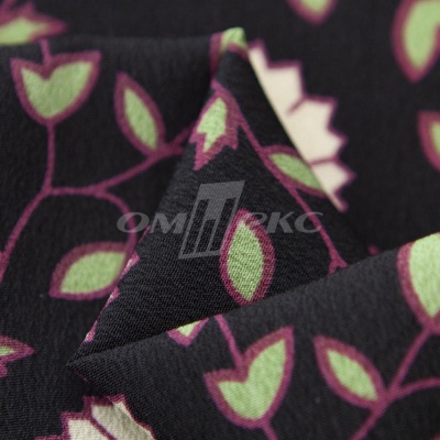 Плательная ткань "Фламенко" 10.1, 80 гр/м2, шир.150 см, принт растительный - купить в Ставрополе. Цена 241.49 руб.