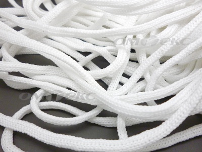 Шнур В-036 4 мм мелкое плетение 100 м белый - купить в Ставрополе. Цена: 2.02 руб.