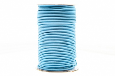 0370-1301-Шнур эластичный 3 мм, (уп.100+/-1м), цв.168 - голубой - купить в Ставрополе. Цена: 459.62 руб.