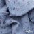 Ткань Муслин принт, 100% хлопок, 125 гр/м2, шир. 140 см, #2308 цв. 69 серо-голубой с цветком - купить в Ставрополе. Цена 413.11 руб.