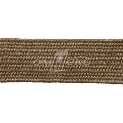 Тесьма отделочная полипропиленовая плетеная эластичная #2, шир. 40мм, цв.- соломенный - купить в Ставрополе. Цена: 50.99 руб.