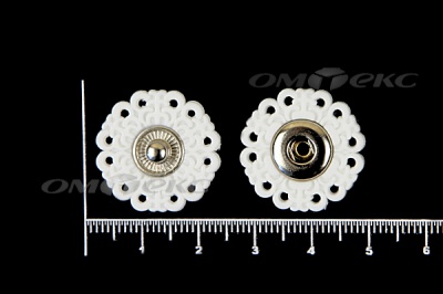 Кнопки пришивные №6 S20мм пластиковые белые - купить в Ставрополе. Цена: 9.88 руб.